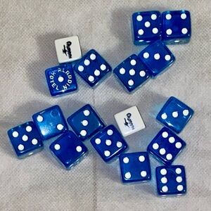 Blue Dice Set by Alladin Hotel Casino
